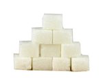 Zucker Wuerfel Pyramide VORNE